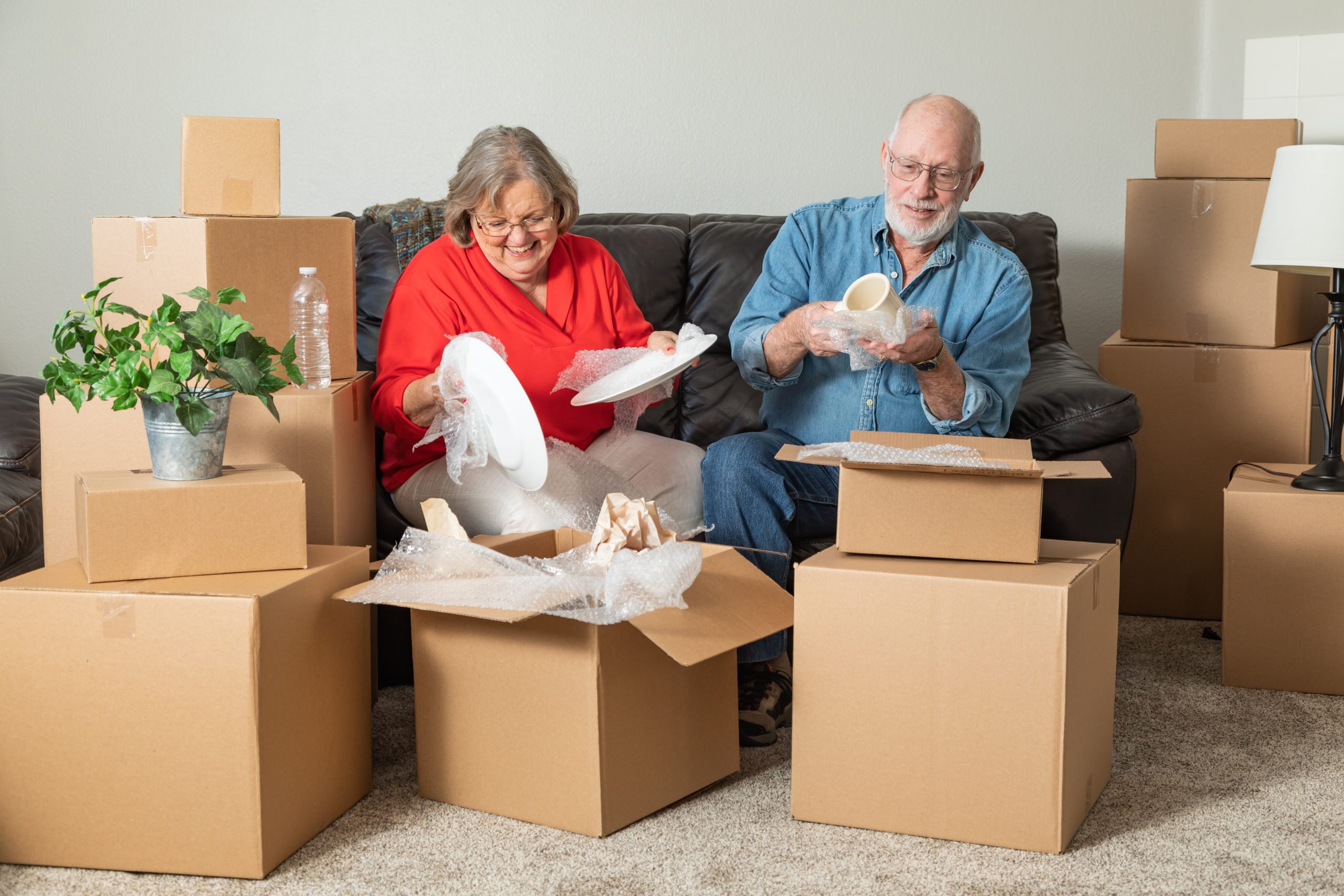 A Family packing for self storage in Tucson, Arizona